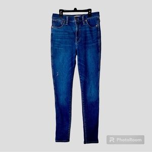 Madewell 10” High Rise Skinny blue jeans Size 29T